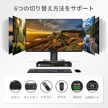 TESmart KVM Switch 16入力1出力 HDMI KVM switch 16 port 4K USB hub, Rackmount, RS232 TESmart